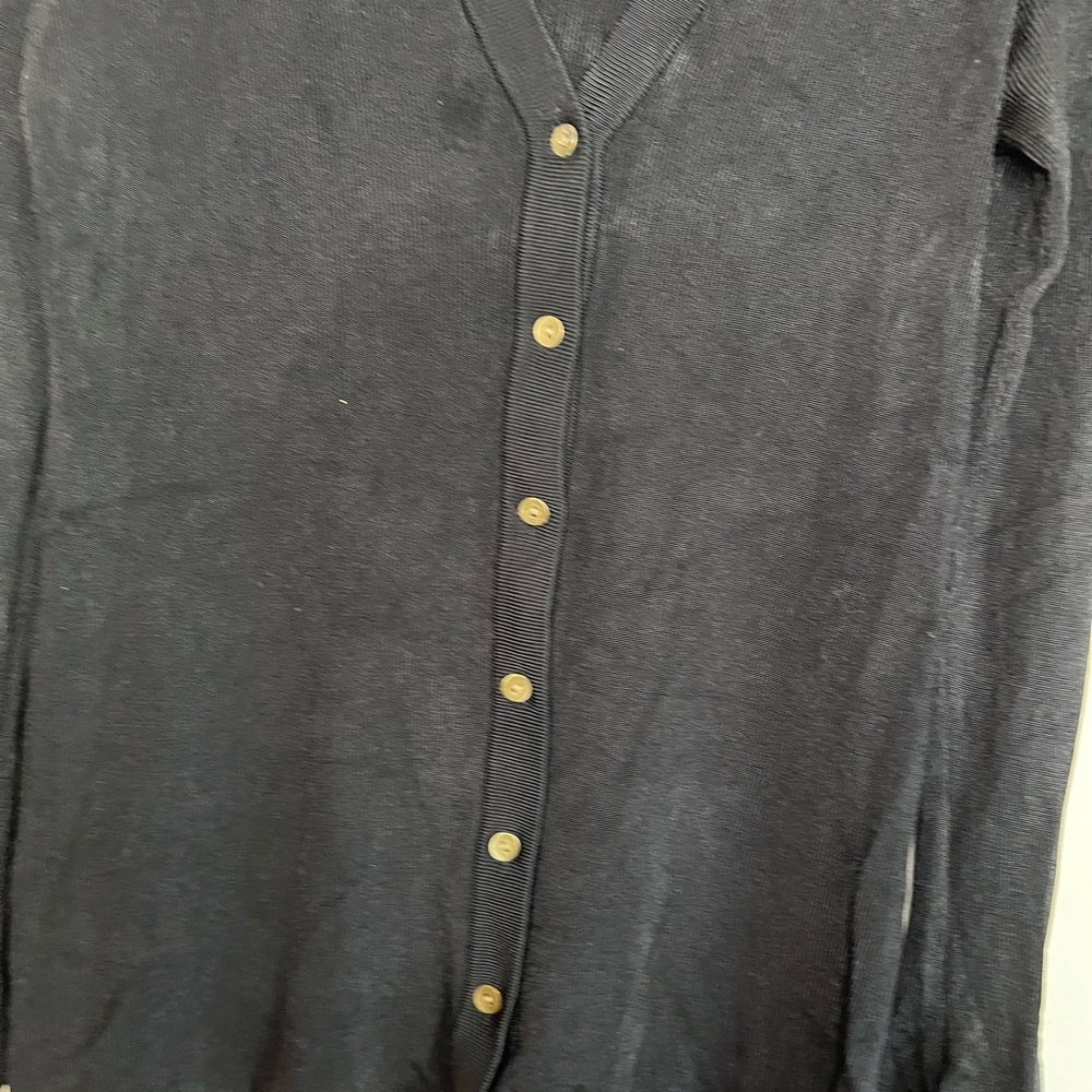 L’Agence woman’s Lucas black long Rib cardigans sweater - Picture 7 of 11